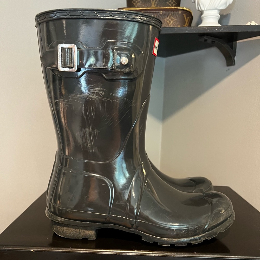 Hunter Original Short Gloss Rain Boots - Picture 9 of 16
